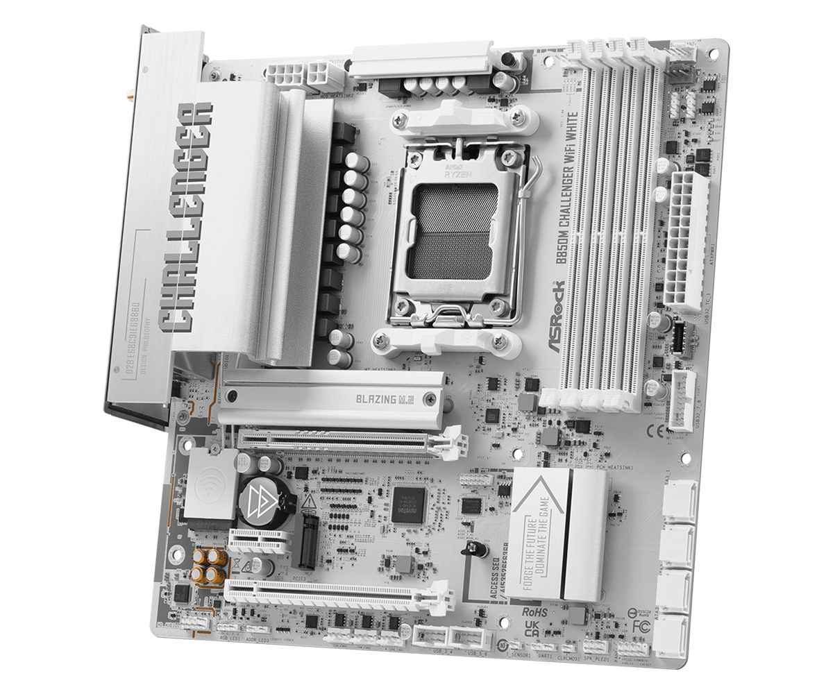 Motherboard ASRock B850M CHALLENGER WIFI WHITE socket AM5 - Image 3