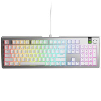 Gaming Mechanical keyboard Glorious GMMK 3 Pro 100% Silver – Fox Linear Switches