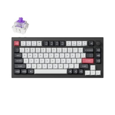 Mechanical keyboard Keychron Q1 HE QMK 75% Carbon Black – Wireless