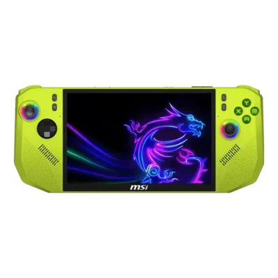 Gaming Console MSI CLAW A8 BZ2EM-058GR – 8″ IPS FHD+(1920×1200) 120Hz VRR, 24GB LPDDR5x, 1TB SSD, Windows 11 Home – Neon Green