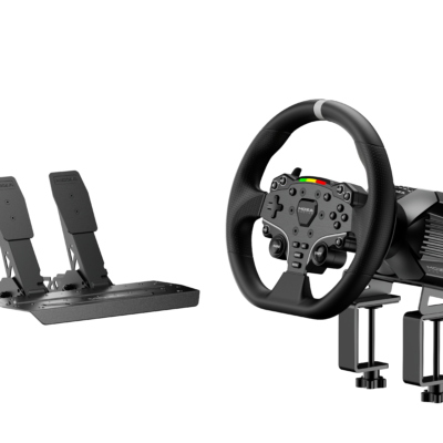 Wheel MOZA R3 Bundle R3 Base + ES Wheel + SR-P Lite Double + R3 Table Clamp for PC