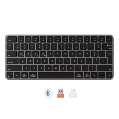 Meetion iKey K210MW 2.4G+Bluetooth Keyboard Black US
