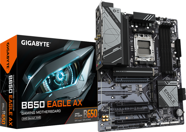MB GBT AMD AM5 B650 EAGLE AX ATX 4xD5 6666(OC) PCIe4x4 USB3.1 Type C