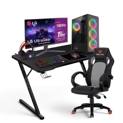 BT Bundle BTS 1 – PC Gaming RTX 3050 6GB, Ryzen 5 5500, 16GB DDR4 3200MHz, 512GB SSD + Monitor 24″ 180Hz Setup