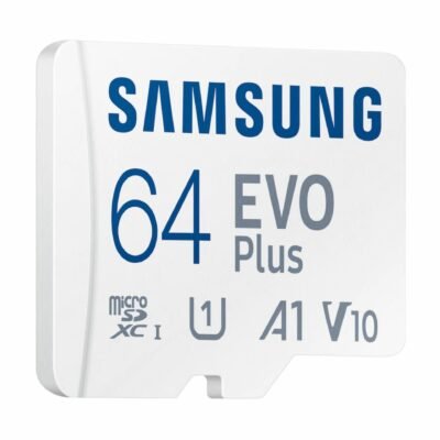 Kartë Memorie microSD Samsung EVO Plus 64GB me Adapter – deri 160 MB/s
