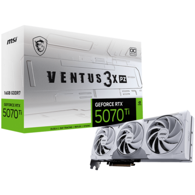 Kartelë Grafike MSI GeForce RTX 5070 Ti 16G Ventus 3X OC – 16GB GDDR7