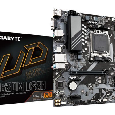 Pllakë Amë Gigabyte A620M DS3H – AM5, DDR5, M.2 PCIe 4.0, VRM 5+2+2, Micro-ATX