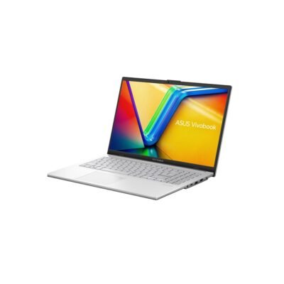 Laptop ASUS Vivobook Go 15 – Intel N150, 8GB RAM, 256GB UFS, 15.6″ Full HD, Cool Silver