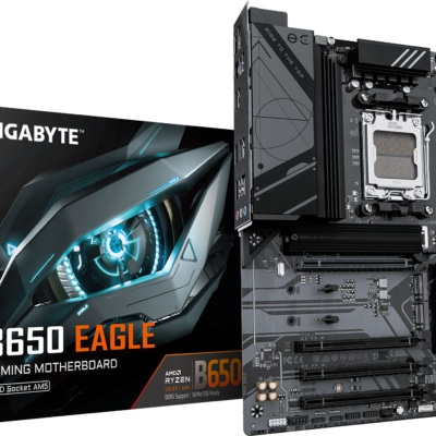 Pllakë Amë Gigabyte B650 EAGLE – AM5, 4× DDR5, PCIe 5.0 M.2, 3× M.2, ATX