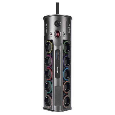 Zgjatues Rryme me Mbrojtje S-link PRZ01 SocketHive – 10 Priza, USB + Type-C, 3m