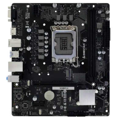 Pllakë Amë BIOSTAR H610MHP 2.0 – LGA1700, 2× DDR4, Micro-ATX
