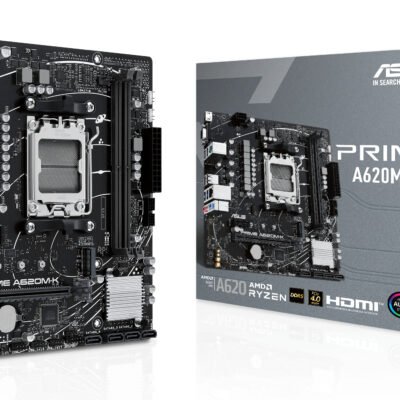 Pllakë Amë ASUS PRIME A620M-K – AM5, DDR5, PCIe 4.0, M.2, Micro-ATX