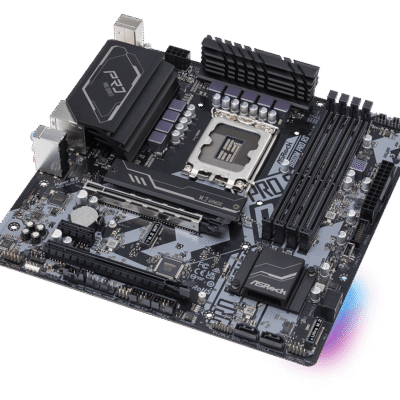 Pllakë Amë ASRock B660M Pro RS – LGA1700, 4× DDR4, PCIe 4.0, 2× M.2, Micro-ATX