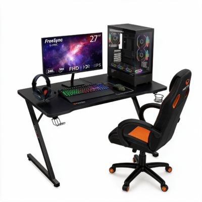 BT Bundle OCT2 – PC Gaming RTX 5050 8GB, Ryzen 5 5600X, 16GB DDR4, 512GB SSD + Monitor 27″ 240Hz Setup