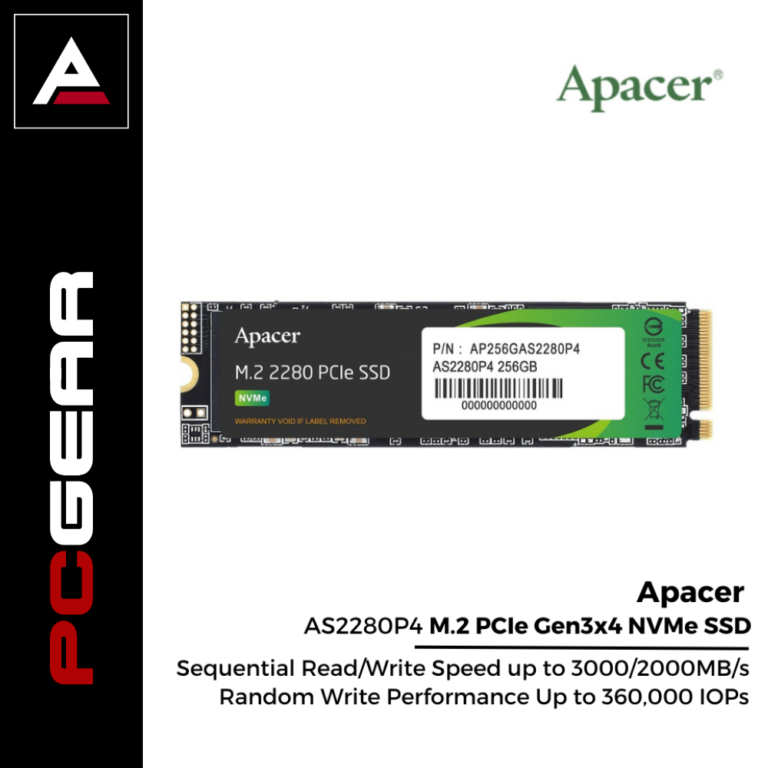 SSD M.2 Apacer AS2280P4 256GB – NVMe PCIe Gen3 x4 thumbnail 2
