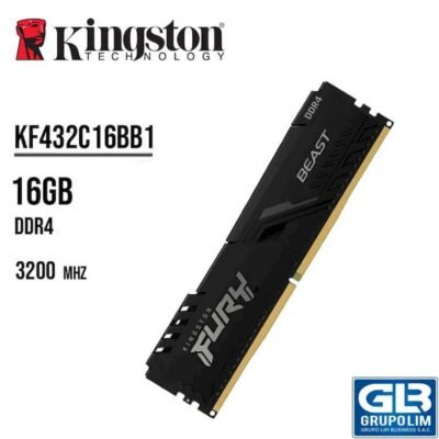 Memorie RAM Kingston FURY Beast DDR4 16GB 3200MHz CL16 (KF432C16BB1/16)